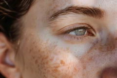 Image woman with freckles and hyperpigmentation