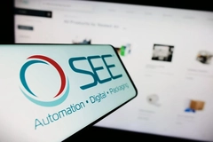 SEE logo on phone display.