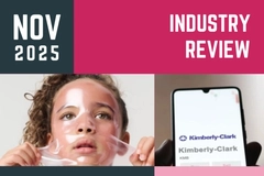 A picture of a phone with Kimberly-Clark written on it and a photo of a kid putting on a face mask.