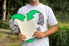 man holding e-commerce bag