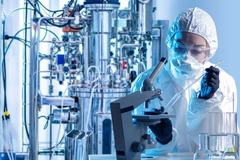 Researcher in a lab