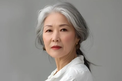 Image Portrait of a mature Japanese woman