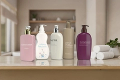 Image Body lotions on display.
