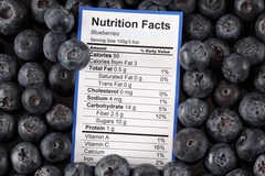 Image Nutrition facts label