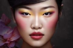 Image Chinese woman with bright makeup