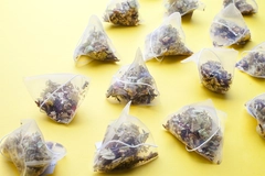 Image Assortment of herbal tea bags.
