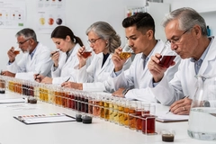 Food scientists taste different flavors.