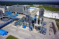 Image An aerial view of a factory