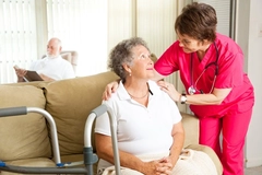 Image Elderly woman with dementia