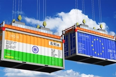 EU and India freight containers.