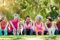 Image Woman of different generations stretching