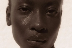 African American woman with clean face