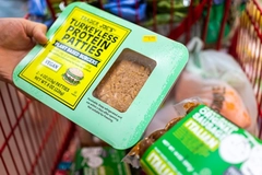 Image Vegan protein patties.