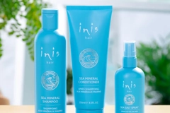 Image hair care blue bottles