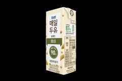 Soy milk carton packaging.