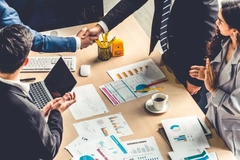 business people closing a deal