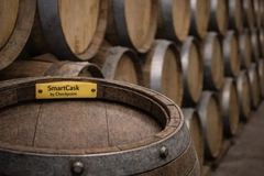 A close-up of a barrel
