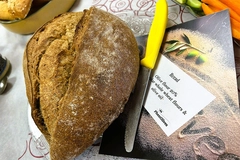 Bread made from PhenOlives upcycled olive flour.