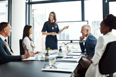 Women in board room