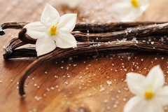 Image Vanillin food ingredient.