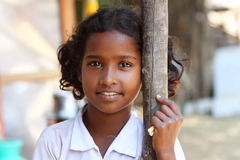 Indian girl at school