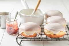 donuts with white icing