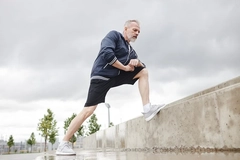 Image Elderly man exercising