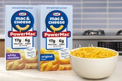 Image mac and cheese in box and bowl