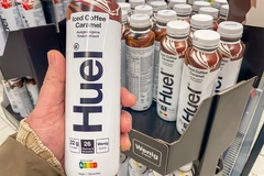 Image Huel Iced Coffee in supermarket.