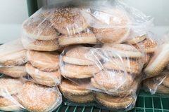 Frozen bread.