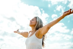 senior woman free and healthy