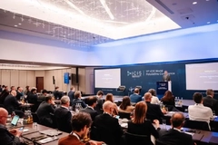 A group of people in a conference room