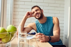 Image Healthy man smiling