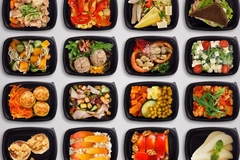 foods packaged in plastic containers