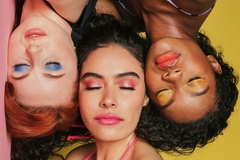 Image women with colorful makeup