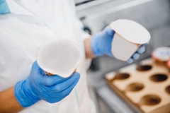 Image Person testing yogurts
