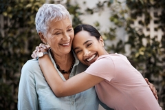 Image Mother and daughter skin.