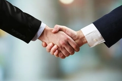 Image Close-up of a handshake