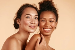 Image Two women with beautiful skin