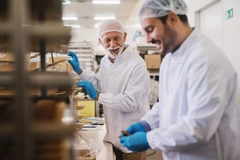 Image Two food scientists developing a cookie