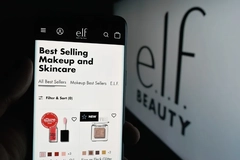 Image ELF company logo on a phone screen