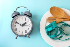 Clock and plate Clock and plate
