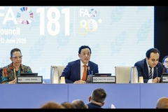 FAO director-general Qu Dongyu at the 181st Session of the FAO Council.