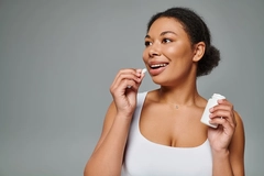 Woman taking supplements