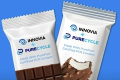 Image A close-up of a package of chocolate and ice cream bars