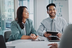 Image People in investment meeting