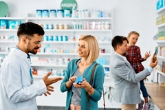 Image Consumers shopping for supplements