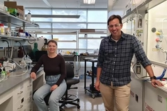 Karina Kovalchuk and co-author Leander Michels