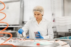 Image Worker in food factory