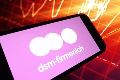 Image pink dsm-firmenich logo on tablet